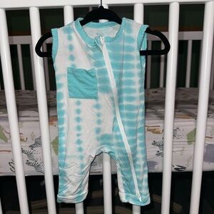 Kyte sleeveless romper tie-dye